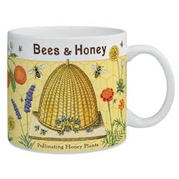 Cavallini Vintage Bees & Honey Mug out of packaging