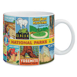 Cavallini Vintage National Parks Mug out of packaging