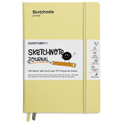 Leuchtturm1917 Hardcover Sketchnote Journal - Vanilla, 5-3/4" x 8-1/4", front of journal