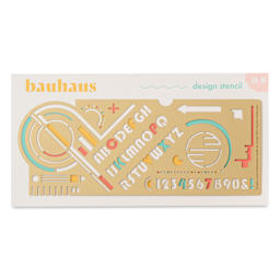 Another Studio Brass Stencil - Bauhaus, front of packaging