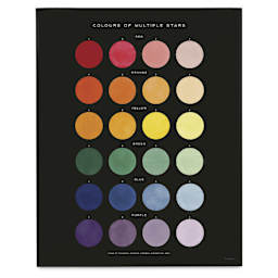 Roomytown Study of Color Fine Art Giclee Print - Colours of Multiple Stars, 11" x 14"