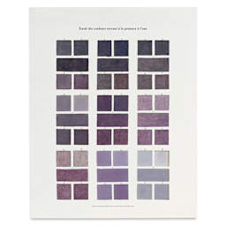 Roomytown Watercolor Swatches Fine Art Giclee Print - Purples, 11" x 14"
