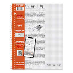 Roaring Spring Whitelines Wirebound Notebook - Grid, 8-1/2" x 11", 70 Sheets, front