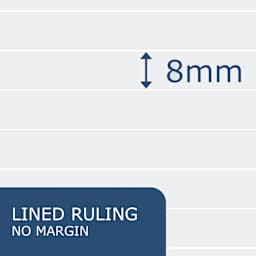 Roaring Spring Whitelines Wirebound Notebook - Ruled, 8-1/2" x 11", 70 Sheets