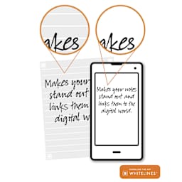 Roaring Spring Whitelines Wirebound Notebook - Ruled, 8-1/2" x 11", 70 Sheets, scanned with app