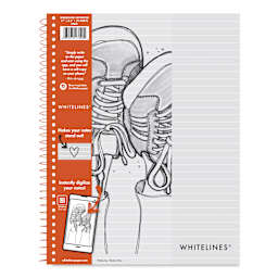 Roaring Spring Whitelines Wirebound Notebook - Ruled, 8-1/2" x 11", 70 Sheets, front