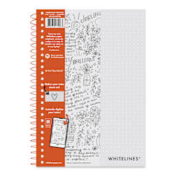 Roaring Spring Whitelines Wirebound Notebook - Dot Grid, 5-3/4" x 8-1/4", 70 Sheets, front