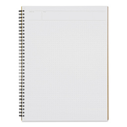 Maruman Mnemosyne Notebook - Black, A4, Dot Grid, open