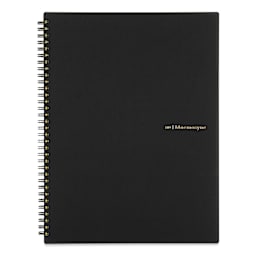 Maruman Mnemosyne Notebook - Black, A4, Dot Grid
