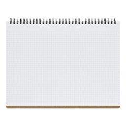 Maruman Mnemosyne Notebook - Black, A4, Graph, open