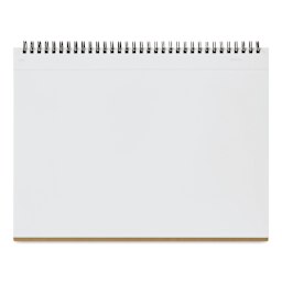 Maruman Mnemosyne Notebook - Black, A4, Blank, open