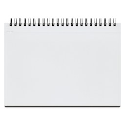 Maruman Mnemosyne Notebook - Black, A5, Blank, open