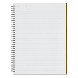 Maruman Mnemosyne Notebook - Black, A4, Lined, open