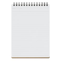 Maruman’s Mnemosyne Reporter Notebook - B6, Black, 5" x 7", flipped open