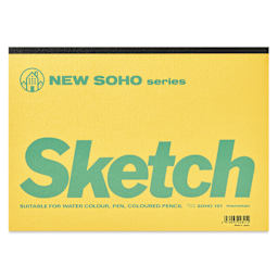 Maruman New Soho Sketch Pad - B5, 7.2" x 10.1", 70 Sheets, front