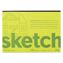 Maruman Soho Series Sketchbook - B4, 9.9" x 13.9", 100 Sheets