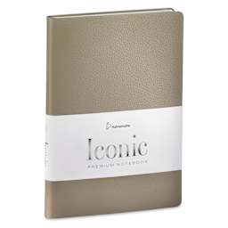 Hahnemuhle Iconic Premium Notebook - Dot Grid, A5, Taupe, 192 Pages, front