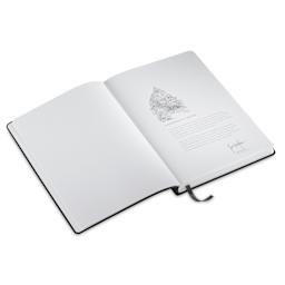 Hahnemuhle Iconic Premium Notebook - Dot Grid, A5, Black, 192 Pages, open