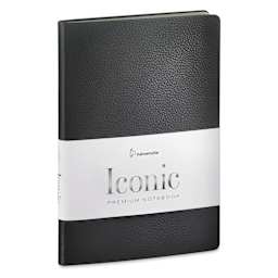 Hahnemuhle Iconic Premium Notebook - Dot Grid, A5, Black, 192 Pages, front