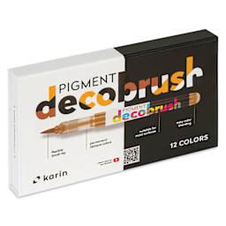 Karin Pigment Decobrush Markers - Nude Colors, Set of 12, front of the packaging