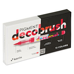 Karin Pigment Decobrush Markers - Passion Colors, Set of 12, front of the packaging