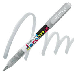 Karin Pigment Decobrush Marker - Neutral Grey 1 marker and swatch