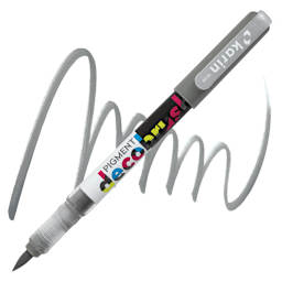 Karin Pigment Decobrush Marker - Cool Grey 3 marker and swatch