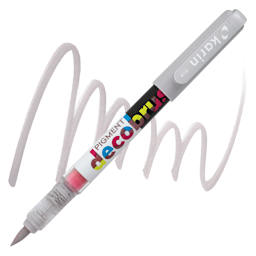 Karin Pigment Decobrush Marker - Warm Grey 1 marker and swatch