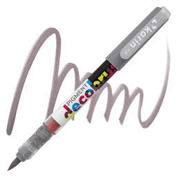 Karin Pigment Decobrush Marker - Warm Grey 3 marker and swatch