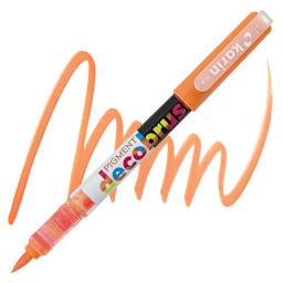Karin Pigment Decobrush Marker - Peach marker and swatch