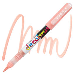 Karin Pigment Decobrush Marker - Soft Peach 1 marker and swatch