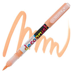 Karin Pigment Decobrush Marker - Pastel Orange marker and swatch