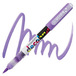 Karin Pigment Decobrush Marker - Pale Violet marker and swatch