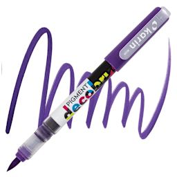Karin Pigment Decobrush Marker - Aubergine marker and swatch