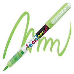 Karin Pigment Decobrush Marker - Apple marker and swatch