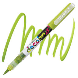 Karin Pigment Decobrush Marker - Lime Green marker and swatch