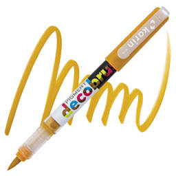 Karin Pigment Decobrush Marker - Ochre marker and swatch