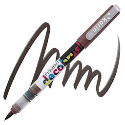 Karin Pigment Decobrush Marker - Cocoa marker and swatch