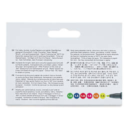 Faber-Castell Neon Markers - Set of 6, 1.5 mm (back of package)