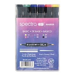 Chartpak Spectra Ad Markers - Set of 6 (back of package)
