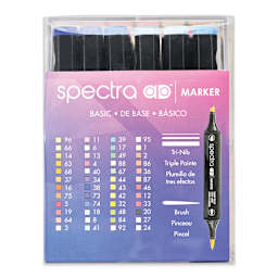 Chartpak Spectra Ad Markers - Set of 48 (back of package)