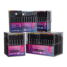 Chartpak Spectra Ad Marker Sets - Assorted sets shown in stack