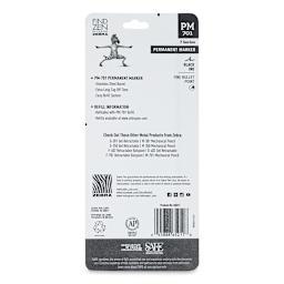 Zebra Permanent Marker and Refill - Black (back of package)