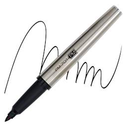 Zebra Permanent Marker and Refill - Black (marker and swatch)