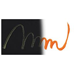 Pentel Arts Dual Metallic Brush Pen - Orange/Metallic Yellow swatch