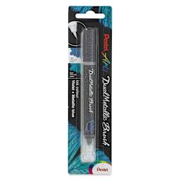 Pentel Arts Dual Metallic Brush Pen - Violet/Metallic Blue (front of package)
