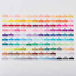 Kingart Pro Double-Ended Art Alcohol Markers - Vivid Assortment, Set of 120, color swatches