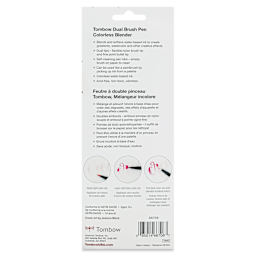 Tombow Colorless Blender Pens - Pkg of 3 (back of package)