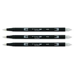 Tombow Colorless Blender Pens - Pkg of 3 (pens with caps off)
