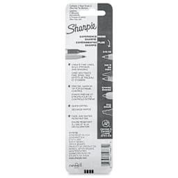 Sharpie Brush Twin Tip Markers - Black, Set of 2 (back of package)